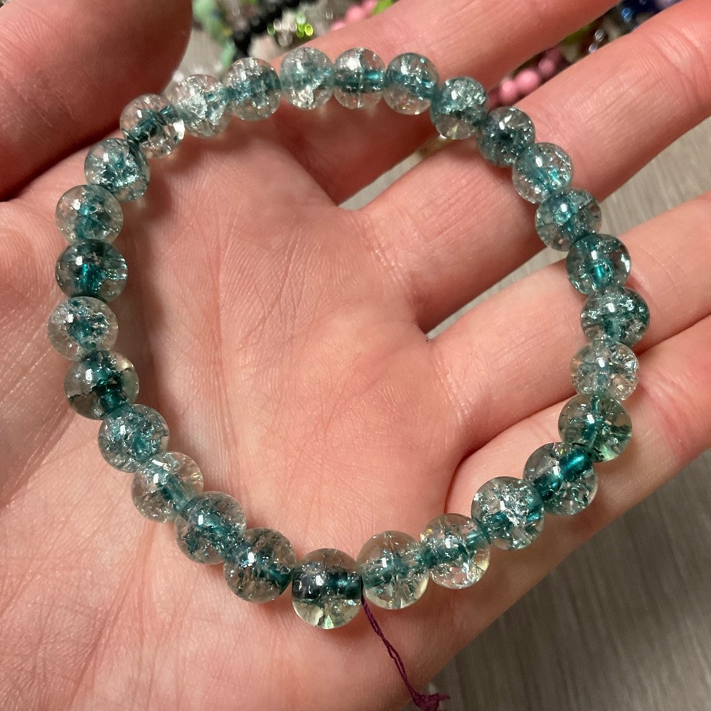 Elegant Blue Beaded Bracelet